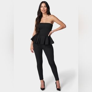Bebe strapless jumpsuit